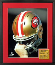 Load image into Gallery viewer, SF 49ers Helmet Photo Framed Display (Engraved Series)