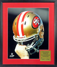 Load image into Gallery viewer, SF 49ers Helmet Photo Framed Display (Engraved Series)