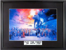 Load image into Gallery viewer, Star Wars Galaxy Poster Framed
