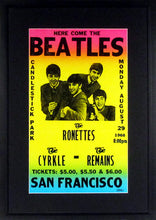 Load image into Gallery viewer, The Beatles @ Candlestick Park Framed Concert Poster (Engraved Series)