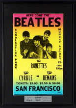 Load image into Gallery viewer, The Beatles @ Candlestick Park Framed Concert Poster (Engraved Series)