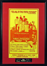 Load image into Gallery viewer, The Beatles "Yellow Submarine World Premier" Framed Movie Poster (Engraved Series)