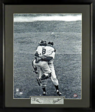Load image into Gallery viewer, Yogi Berra & Don Larsen "WS Perfect Pitch" Framed Photograph (Engraved Series)