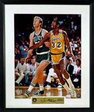 Load image into Gallery viewer, Larry Bird & Magic Johnson Framed Photograph Display (Engraved Series)