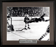 Load image into Gallery viewer, Bobby Orr “The Goal” Framed Photo (Engraved Series)