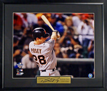 Load image into Gallery viewer, SF Giants Buster Posey "2010 Home Run" Framed Photograph (Engraved Series)