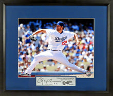 Load image into Gallery viewer, Los Angeles Dodgers Clayton Kershaw Framed Photograph (Engraved Series)