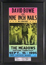 Load image into Gallery viewer, David Bowie and Nine Inch Nails Framed Concert Poster (Engraved Series)