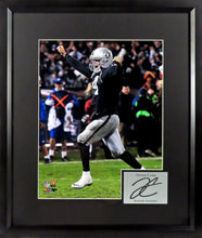 Load image into Gallery viewer, Derek Carr “Touchdown Raiders" Framed Photograph Engraved Series