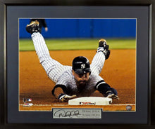 Load image into Gallery viewer, Derek Jeter "Headfirst Slide" Framed Photograph (Engraved Series)