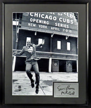 Load image into Gallery viewer, Chicago Cubs Ernie Banks “Let’s Play Two!” Framed Photograph (Engraved Series)