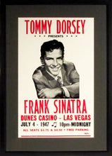 Load image into Gallery viewer, Frank Sinatra Framed Concert Poster (Engraved Series)