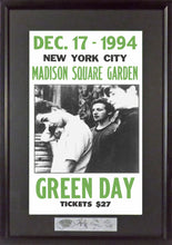 Load image into Gallery viewer, Green Day @ Madison Square Garden Framed Concert Poster (Engraved Series)