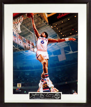 Load image into Gallery viewer, 76ers Julius "Dr. J" Erving Framed Photograph (Engraved Series)