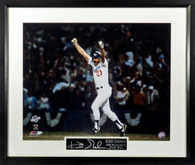 Load image into Gallery viewer, Los Angeles Dodgers Kirk Gibson "Walk-Off HR" Framed Photograph (Engraved Series)