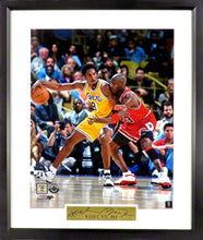 Load image into Gallery viewer, Kobe Bryant & Michael Jordan “Kobe vs. MJ” Framed Photograph (Engraved Series)