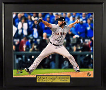 Load image into Gallery viewer, San Francisco Giants Madison Bumgarner "2014 WS" Framed Photograph (Engraved Series)