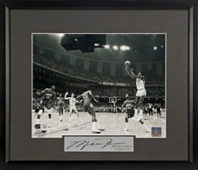 Load image into Gallery viewer, Michael Jordan “UNC Winning Shot” Framed Photograph Engraved Series