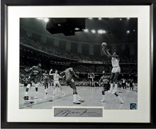 Load image into Gallery viewer, Michael Jordan “UNC Winning Shot” Framed Photograph Engraved Series