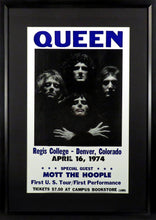 Load image into Gallery viewer, Queen Framed Concert Poster (Engraved Series)