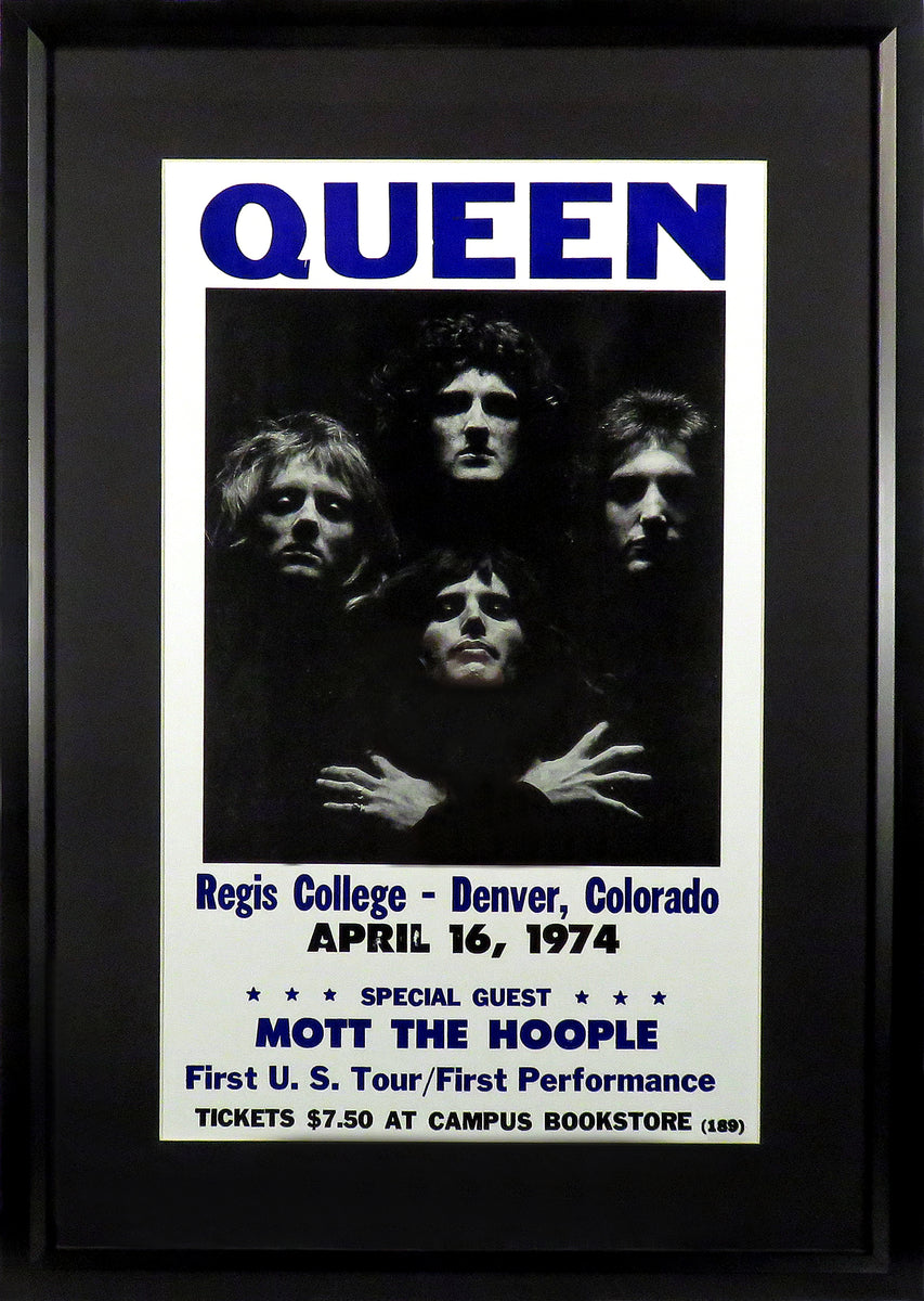 Queen Framed Concert Poster (Engraved Series) – Behind the Glass, LLC