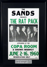 Load image into Gallery viewer, The Rat Pack @ The Sands Copa Room Framed Concert Poster (Engraved Series)