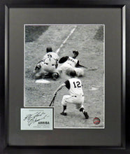 Load image into Gallery viewer, Pittsburgh Pirates Roberto Clemente “Sliding Home” Framed Photo (Engraved Series)