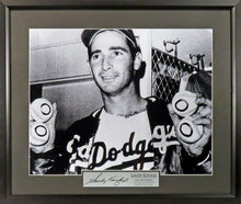 Load image into Gallery viewer, Los Angeles Dodgers Sandy Koufax "4 No-Hitters" Framed Photograph (Engraved Series)