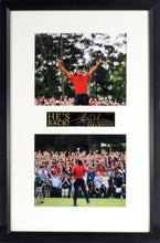 Load image into Gallery viewer, Tiger Woods "2019 Masters Champion" Framed Stack Display (Engraved Series)