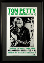 Load image into Gallery viewer, Tom Petty & The Heartbreakers Framed Concert Poster (Engraved Series)