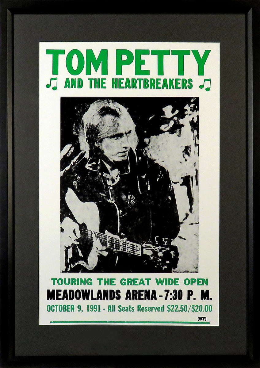 Tom Petty & The Heartbreakers Framed Concert Poster (Engraved