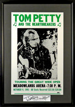 Load image into Gallery viewer, Tom Petty & The Heartbreakers Framed Concert Poster (Engraved Series)