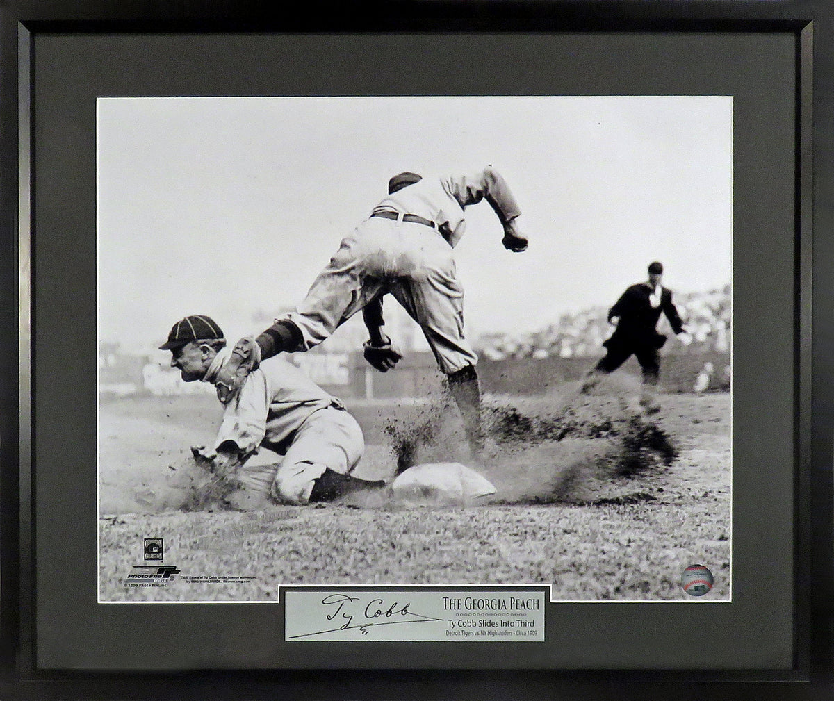 Vintage Baseball Photo Ty Cobb and Joe Jackson Detroit 