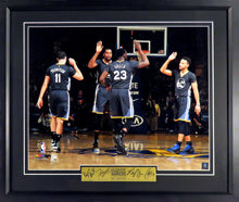 Load image into Gallery viewer, Stephen Curry, Kevin Durant, Klay Thompson, & Draymond Green Framed Photograph (Engraved Series)