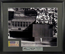 Load image into Gallery viewer, Willie Mays "The Catch" 16x20 B&W Framed Photograph (Engraved Series)