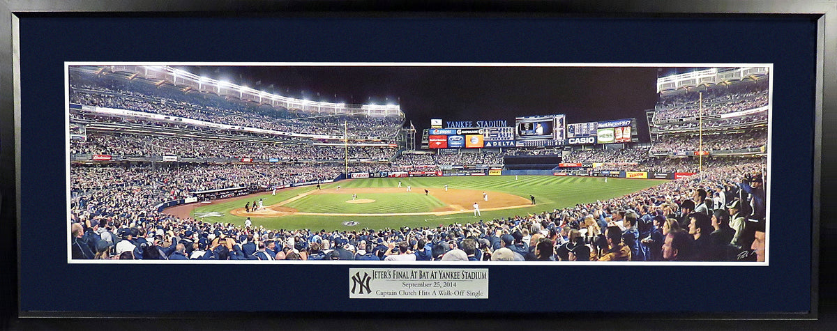 New York Yankees Yankee Stadium Jeter's Last At Bat Panoramic Framed –  Behind the Glass, LLC