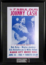 Load image into Gallery viewer, Johnny Cash Framed Concert Poster (Engraved Series)

