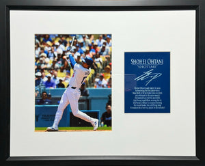 Shohei Ohtani “Shotime” 8x10 Photograph Framed Display (Engraved Plate Series)