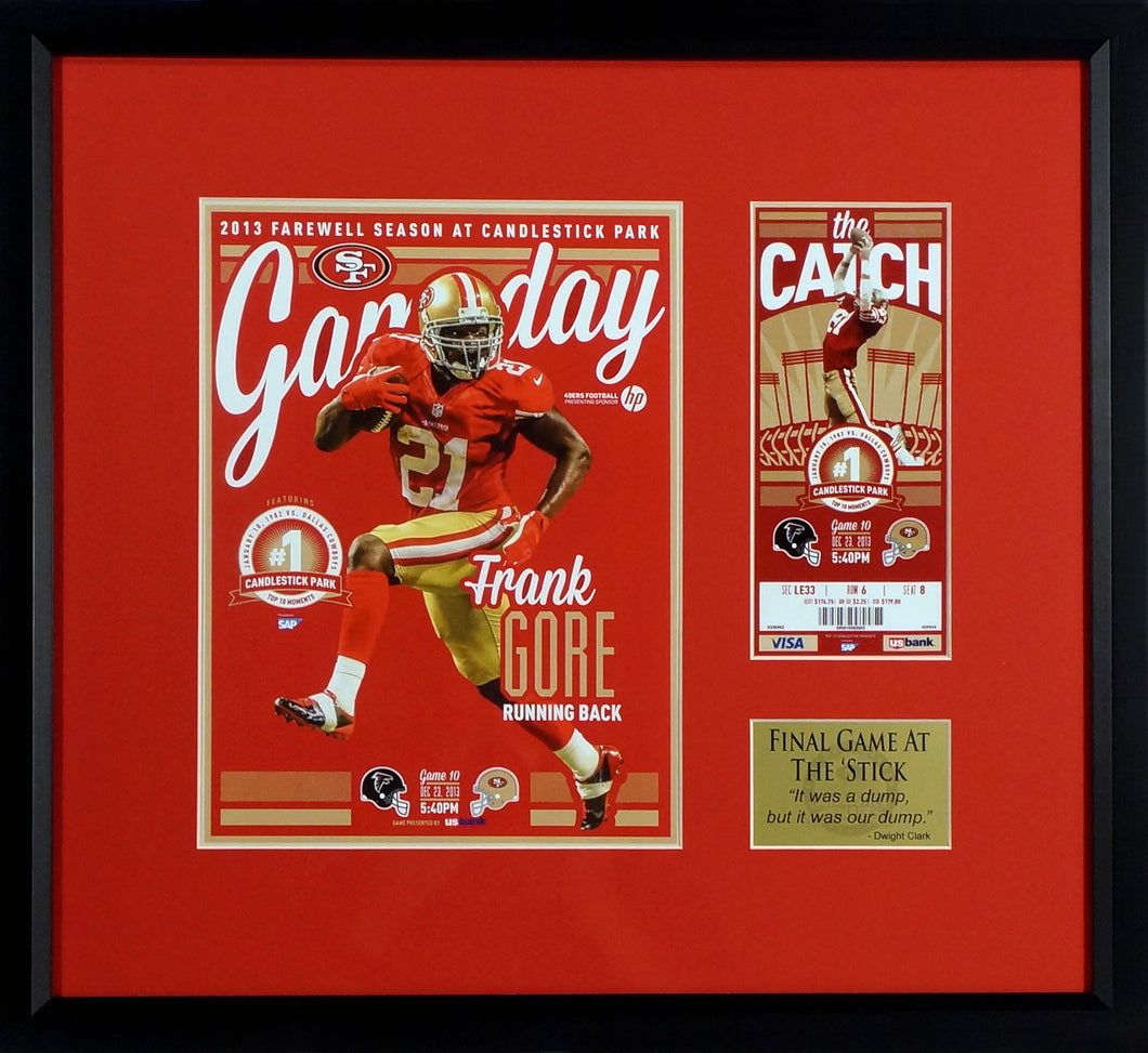 San Francisco 49ers Playbook Page Framed Display (Engraved Series)