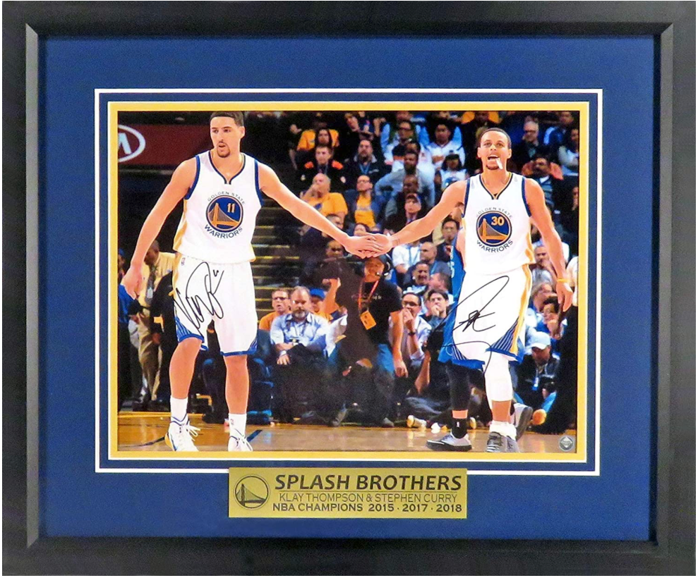 Stephen Curry & Klay Thompson Autographed 