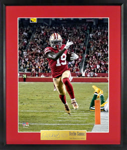 Deebo Samuel "SF 49ers" Framed 11x14 Colored Photograph (Engraved Series)