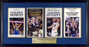 Golden State Warriors "2022 DUB DYNASTY CHAMPS" Mini-Newspaper Framed Display