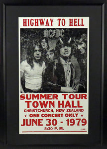 AC/DC Highway to Hell Framed Concert Poster (Engraved Series)