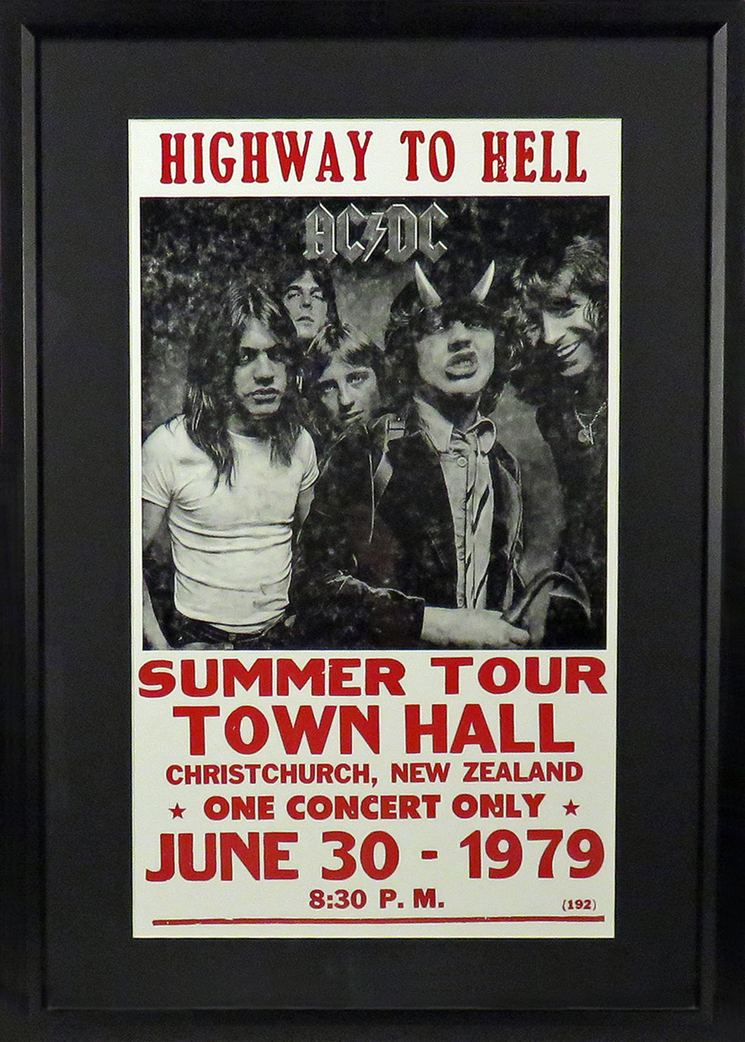 AC/DC Highway to Hell Framed Concert Poster (Engraved Series)