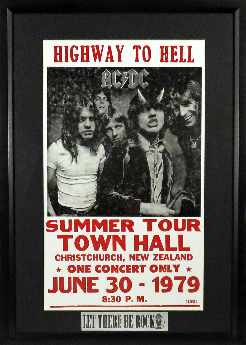 AC/DC Highway to Hell Framed Concert Poster (Engraved Series) – Behind ...