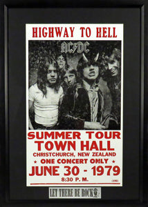 AC/DC Highway to Hell Framed Concert Poster (Engraved Series)