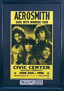 Aerosmith @ Civic Center Framed Concert Poster (Engraved Series)