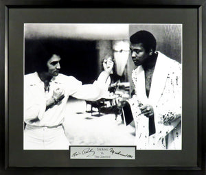 Elvis Presley & Muhammad Ali “The King vs. The Greatest” Framed Photograph Engraved Series