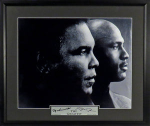 Muhammad Ali & Michael Jordan “The Greatest” Framed Photograph (Engraved Series)
