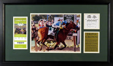 Load image into Gallery viewer, American Pharoah &quot;Triple Crown Winner&quot; Framed Photograph Display
